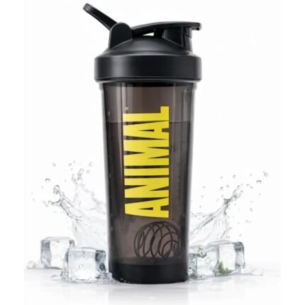 ANIMAL Shaker 600ml Black with Yellow