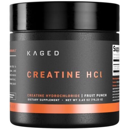KAGED MUSCLE Creatine HCL powder 75serv Fruit Punch