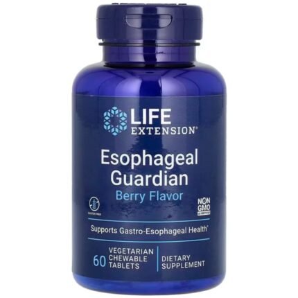 LIFE EXTENSION Esophageal Guardian - 60 vegetarian chewable tabs Berry Flavor