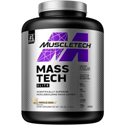 MUSCLETECH Mass Tech ELITE 7 lbs/3.18kg Vanilla Cake BB 04/2026
