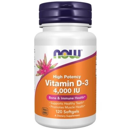 NOW FOODS Vitamin D3 4000iu 120softgels