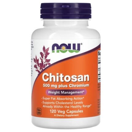 NOW FOODS Chitosan 500mg Plus Chromium - 120 vcaps