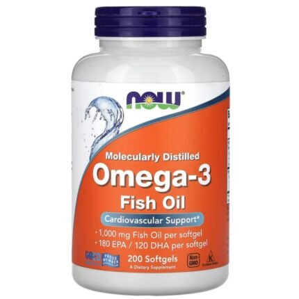 NOW FOODS Omega 3 Fish Oil - 200 softgels