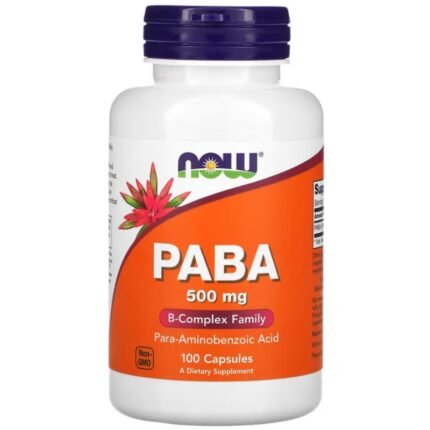 NOW FOODS PABA 500mg - 100 caps